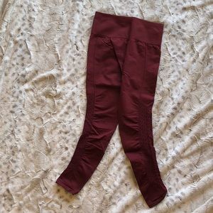 Fabletics Maroon seamless leggings